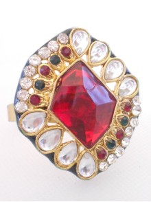 Kundan Finger Ring